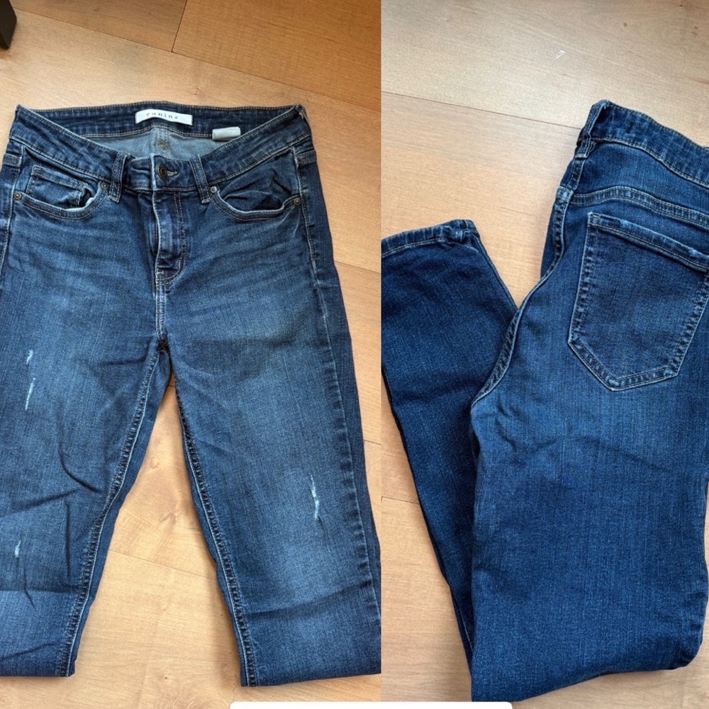 Eunina Women's Dark Blue Skinny Jeans